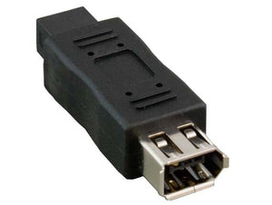 IEEE-1394b 9-pin Male to 6-pin Female Adapter AllCables4U