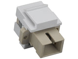 SC Female to Female Simplex Fiber Optic Keystone Jack AllCables4U