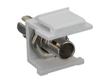 ST Female to Female Simplex Multi-Mode Fiber Optic Keystone Jack AllCables4U