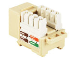 Ivory Color Cat5e 110 Type Punch Down Keystone Jack AllCables4U