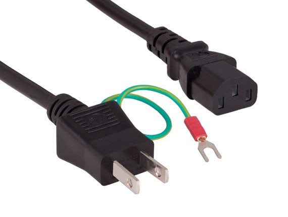 Japan Power Cord IEC-60320-C13 to JIS 8303 With Ground AllCables4U