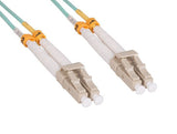 OM4 Standard LC/LC 10G Aqua Duplex Multi-Mode Fiber Cable AllCables4U
