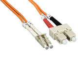2.0mm OM2 LC to SC Multi-Mode Fiber Optic Cable AllCables4U