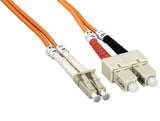 2.0mm OM1 LC to SC Multi-Mode Fiber Optic Cable AllCables4U