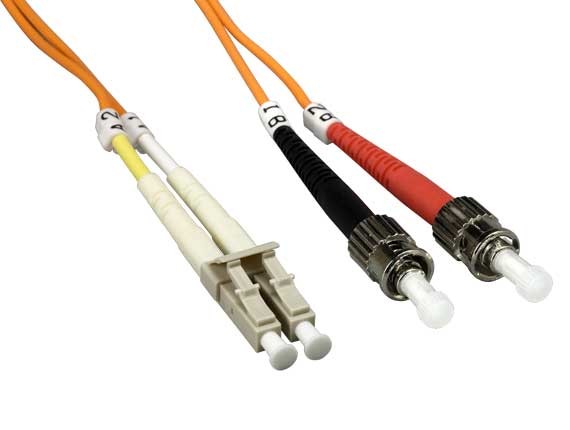 2.0mm OM1 LC to ST Multi-Mode Fiber Optic Cable AllCables4U
