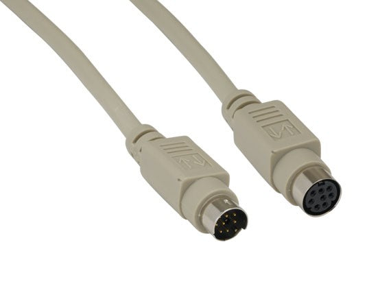 Mini DIN 8-Pin Male to Female Serial Extension Cable AllCables4U