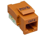 Orange Color Cat6 Tool-Less Keystone Jack AllCables4U