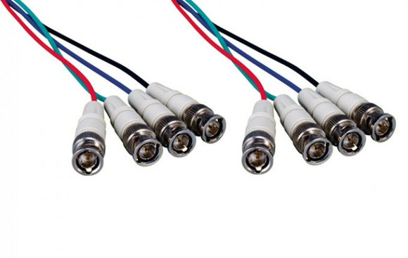 Premium 4 BNC Male to 4 BNC Male Component Video Cable AllCables4U