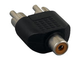 RCA Female to 2 ╳ RCA Male Adapter AllCables4U