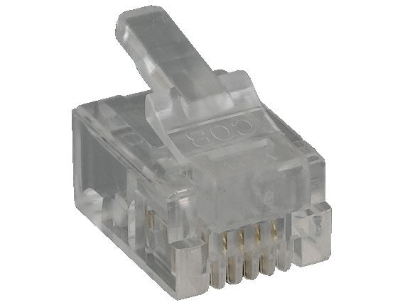 RJ11 6P4C Plug for Flat Stranded Cable AllCables4U