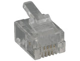 RJ11 6P4C Plug for Flat Stranded Cable AllCables4U