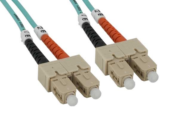 2.0mm OM3 SC to SC Multi-Mode Fiber Optic Cable AllCables4U