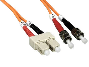2.0mm OM2 SC to ST Multi-Mode Fiber Optic Cable AllCables4U