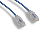 Blue Color Slim Cat6a UTP Snagless Network Patch Cable AllCables4U