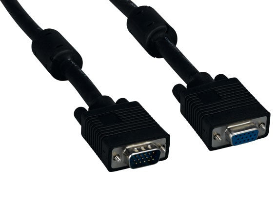 SVGA HD15 Male to HD15 Female Monitor Cable With Ferrite AllCables4U