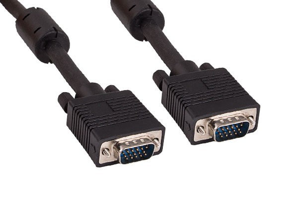 SVGA HD15 Male to HD15 Male Monitor Cable With Ferrite AllCables4U