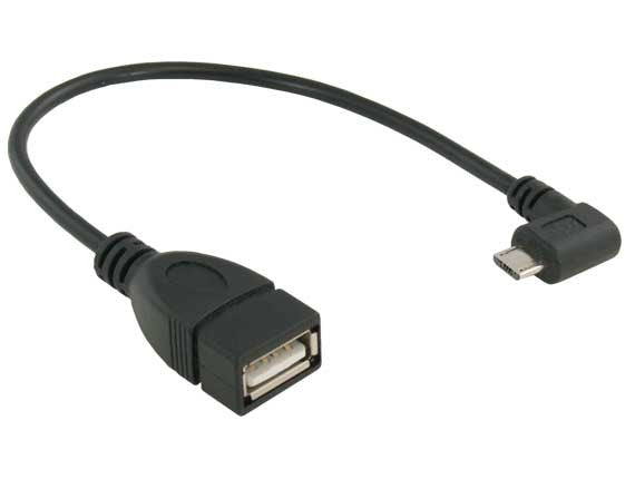 USB 2.0 Type A Female to Micro B Male OTG Adapter AllCables4U