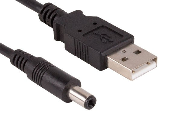 USB Type 2.0 A Male to DC 5.5mm ╳ 2.1mm Power Cable AllCables4U