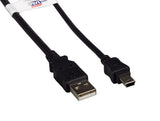 USB 2.0 A Male to Mini B 5-Pin Male Cable AllCables4U