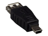 USB 2.0 Type A Female to Mini B 5-Pin Female Adapter AllCables4U