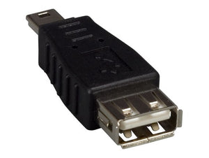 USB 2.0 Type A Female to Mini B 5-Pin Female Adapter AllCables4U