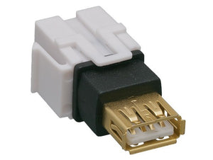 USB 2.0 Type A Female to Female Insert Module Keystone Jack AllCables4U