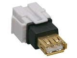 USB 2.0 Type A Female to Female Insert Module Keystone Jack AllCables4U