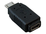 USB 2.0 Type Micro B Male to Mini B 5-Pin Female Adapter AllCables4U