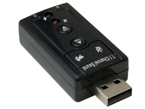 USB Virtual 7.1 Channel Sound Adapter AllCables4U