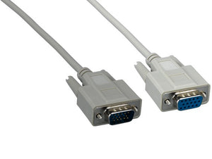Standard VGA HD15 Male to HD15 Female Monitor Cable AllCables4U