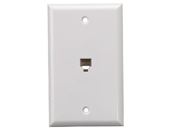 1-Port Wall Plate With 6P6C Jack AllCables4U