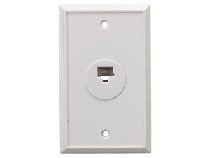 1-Port Wall Plate With 8P8C Jack AllCables4U