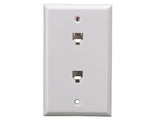 2-Port Wall Plate with 6P6C Jack AllCables4U
