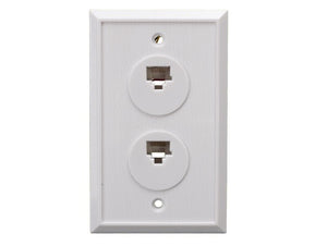 2-Port Wall Plate with 8P8C Jack AllCables4U