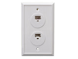2-Port Wall Plate with 8P8C Jack AllCables4U