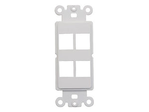 4-Port Decorator Wall Plate AllCables4U