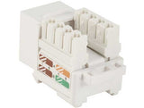 White Color Cat5e 110 Type Punch Down Keystone Jack AllCables4U