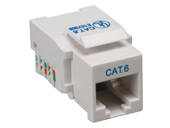 White Color Cat6 110 Type Punch Down Keystone Jack AllCables4U
