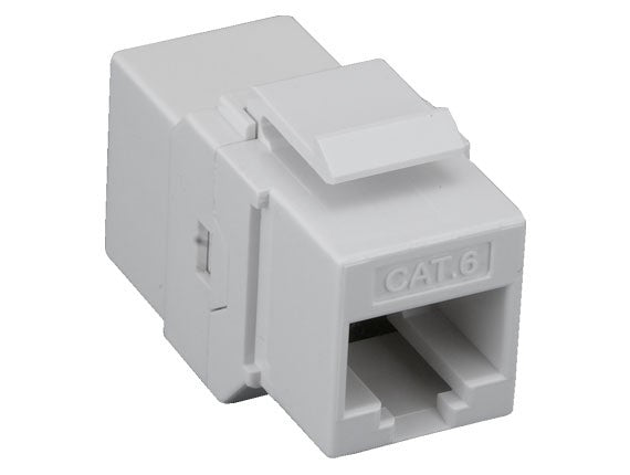 White Color Cat6 Inline Coupler Keystone Jack AllCables4U