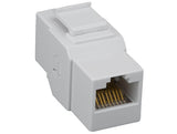 White Color Cat6 Inline Coupler Keystone Jack AllCables4U