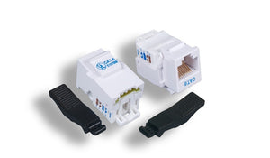 White Color Cat6 Tool-Less Keystone Jack AllCables4U