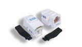 White Color Cat6 Tool-Less Keystone Jack AllCables4U