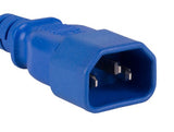 Blue Color 18AWG IEC-60320-C14 to IEC-60320-C13 Universal Jumper Power Cord AllCables4U