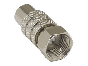 F-Type Male to RCA Female Adapter AllCables4U