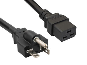 12AWG NEMA 5-20P to IEC-60320-C19 Universal Jumper Power Cord AllCables4U