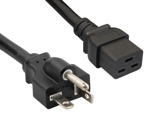 12AWG NEMA 5-20P to IEC-60320-C19 Universal Jumper Power Cord AllCables4U