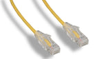 Yellow Color Slim Cat6 UTP Snagless Network Patch Cable AllCables4U