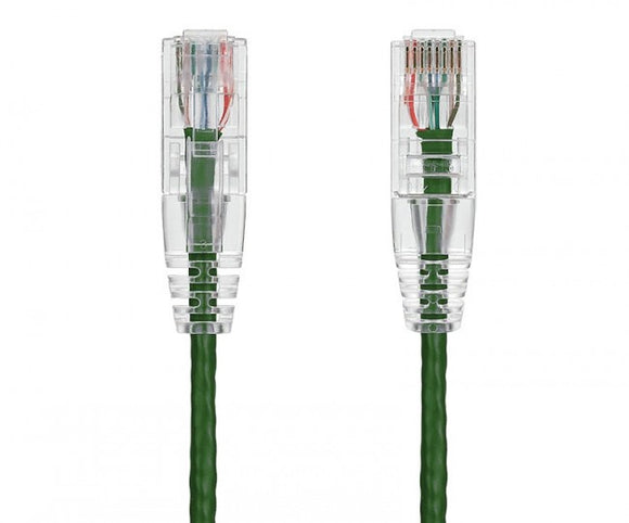 Green Color Slim Cat6 UTP Snagless Network Patch Cable AllCables4U