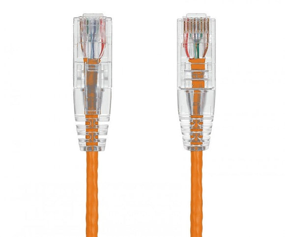 Orange Color Slim Cat6 UTP Snagless Network Patch Cable AllCables4U