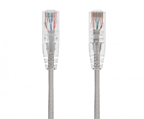 Gray Color Slim Cat6 UTP Snagless Network Patch Cable AllCables4U